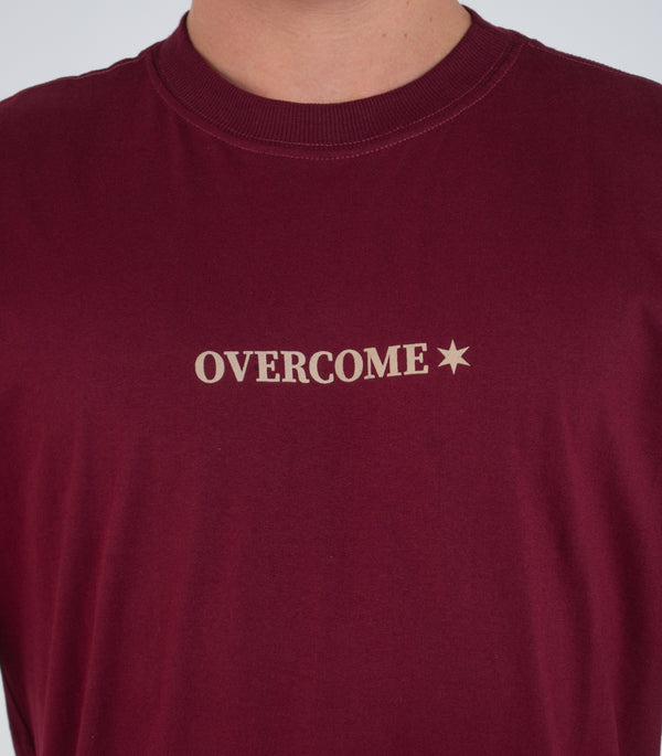 Camiseta Overcome Global Lines Bordo