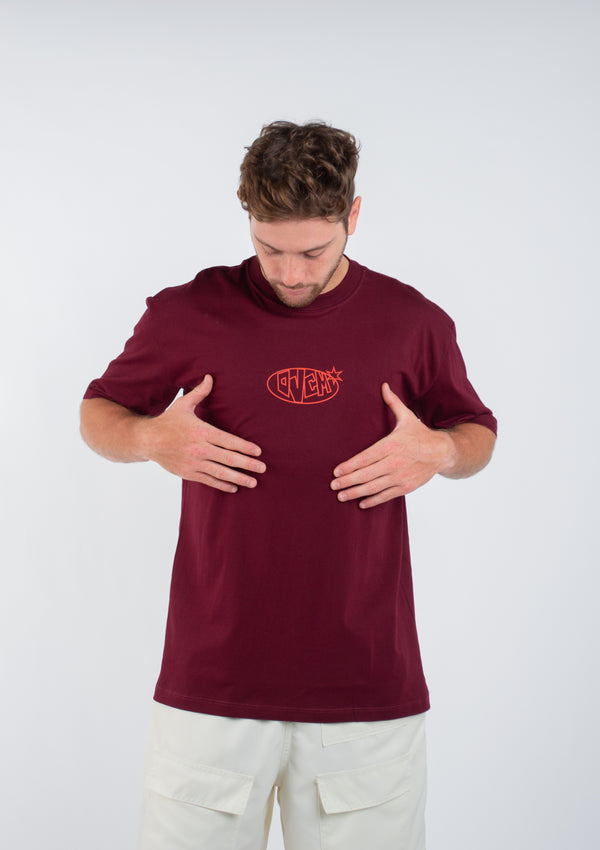 Camiseta Overcome Star Bound Bordô