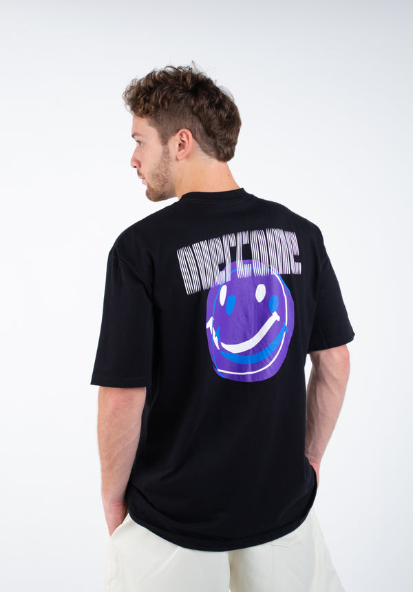 Camiseta Overcome Double Smile Preta