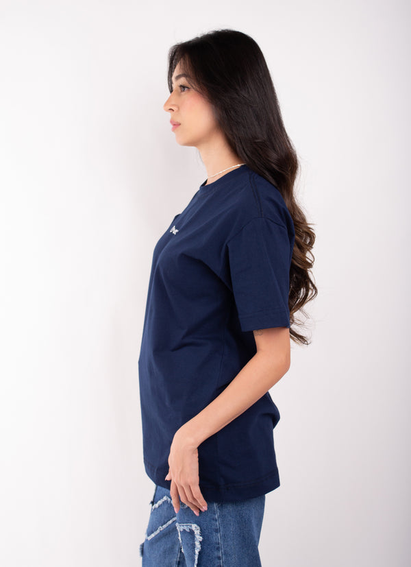 Camiseta Overcome New Script Azul Marinho