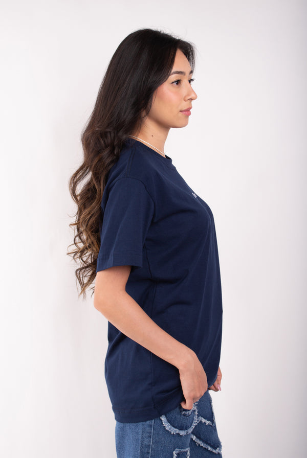 Camiseta Overcome New Script Azul Marinho