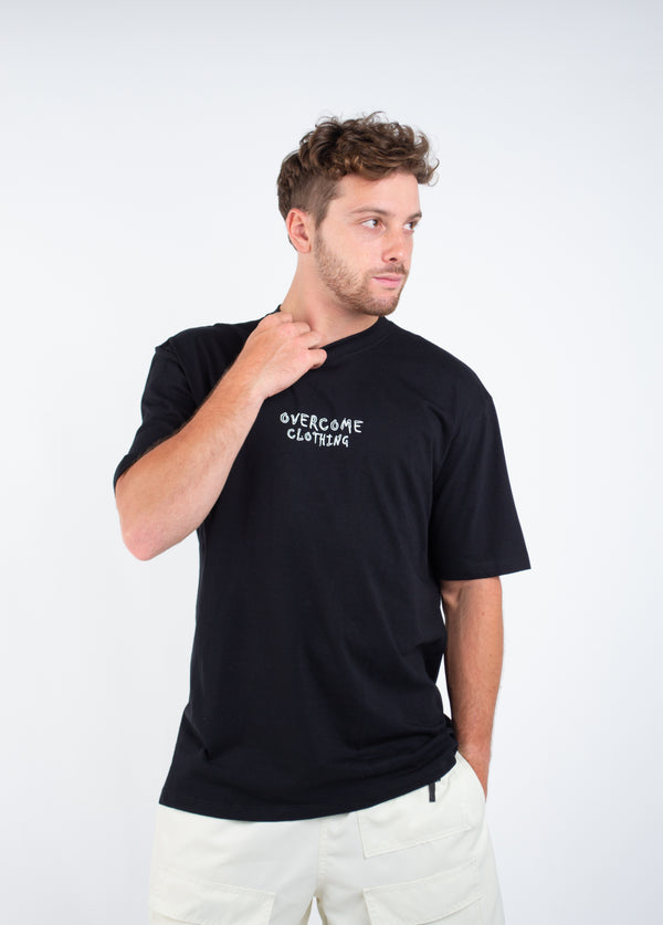 Camiseta Overcome Star Sketch Preto