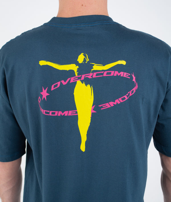 Camiseta Overcome Award  Azul Turmalina