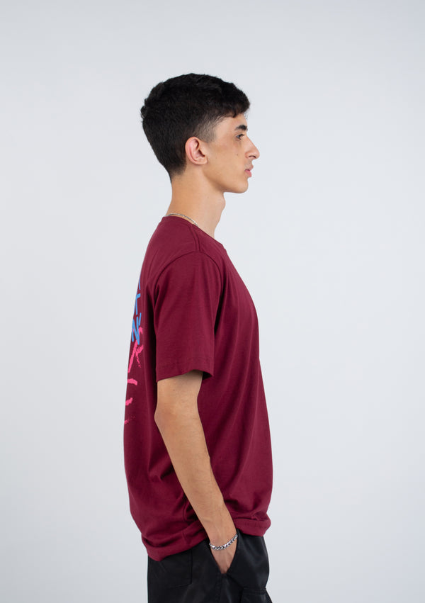 Camiseta Overcome Hustlin Bordô