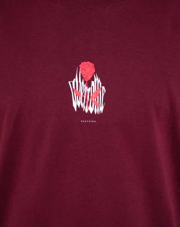 Camiseta Overcome Gothic Rose Bordo