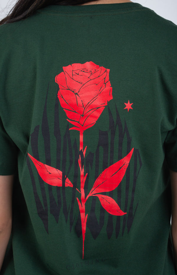 Camiseta Overcome Gothic Rose Verde
