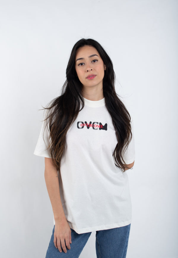 Camiseta Overcome Keep It Real Off White