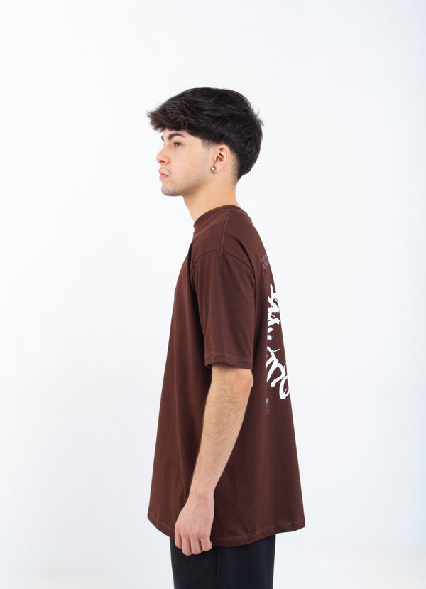 Camiseta Overcome Proud Marrom-001