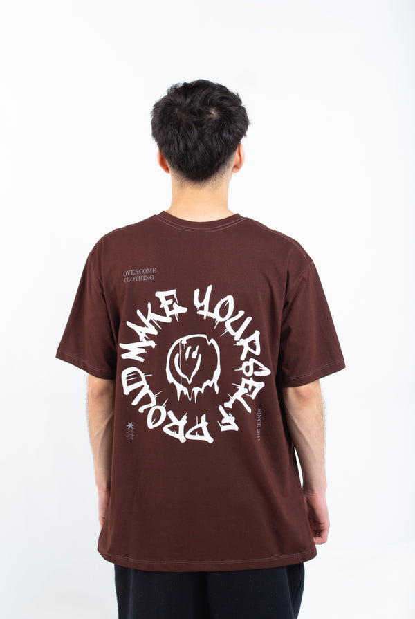 Camiseta Overcome Proud Marrom-001