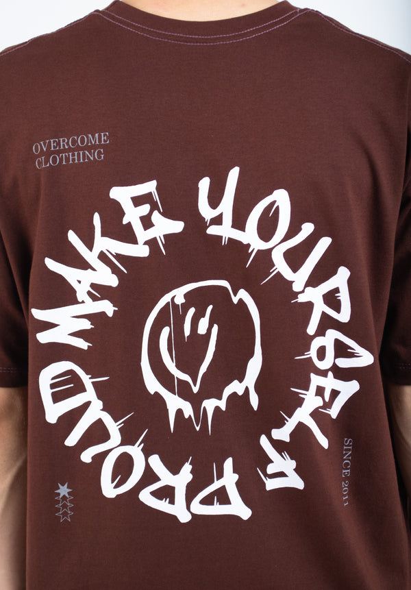 Camiseta Overcome Proud Marrom-001