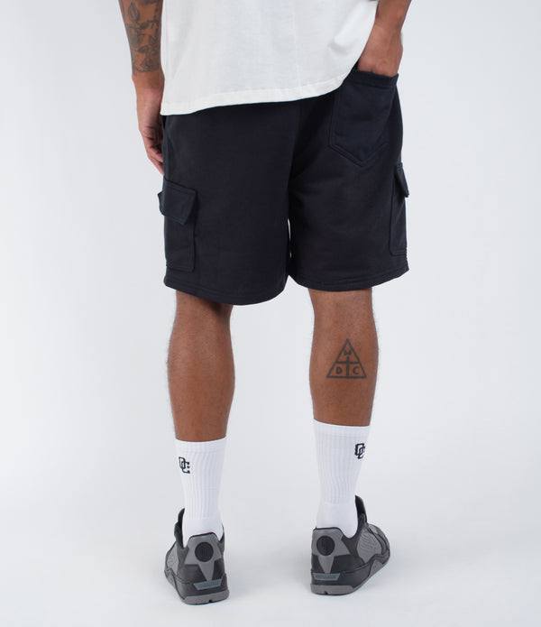 Bermuda Cargo Moletom Overcome Basic Preta