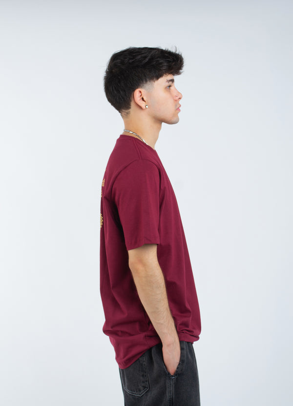 Camiseta Overcome Oriental Dragon Bordo