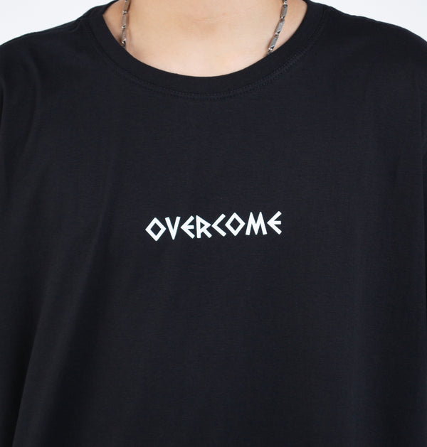 Camiseta Overcome Greek Script Preta