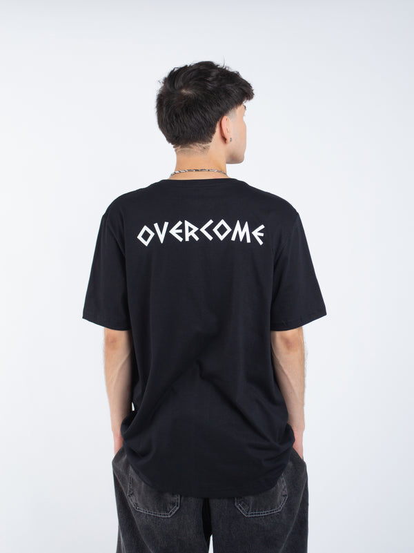 Camiseta Overcome Greek Script Preta