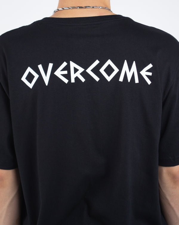 Camiseta Overcome Greek Script Preta