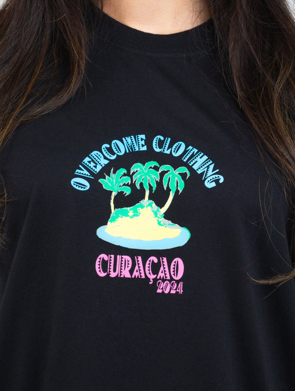 Camiseta Overcome x Gabi Weekend "Paradise" Preta