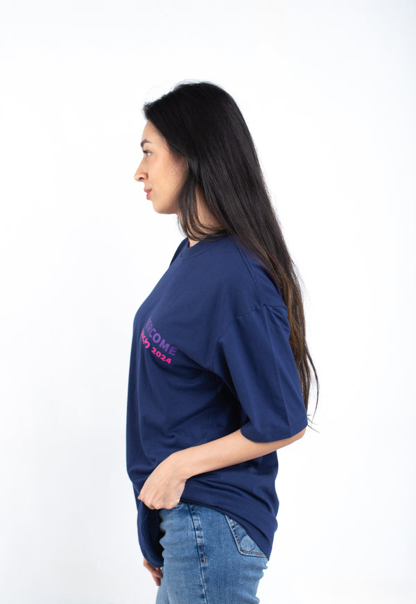 Camiseta Overcome x Gabi Weekend "Basic" Azul Marinho