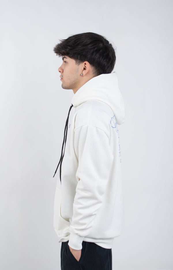 Moletom Overcome Canguru "Repetitions" Off White