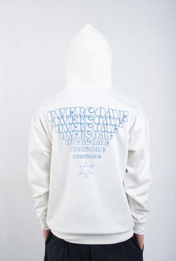Moletom Overcome Canguru "Repetitions" Off White