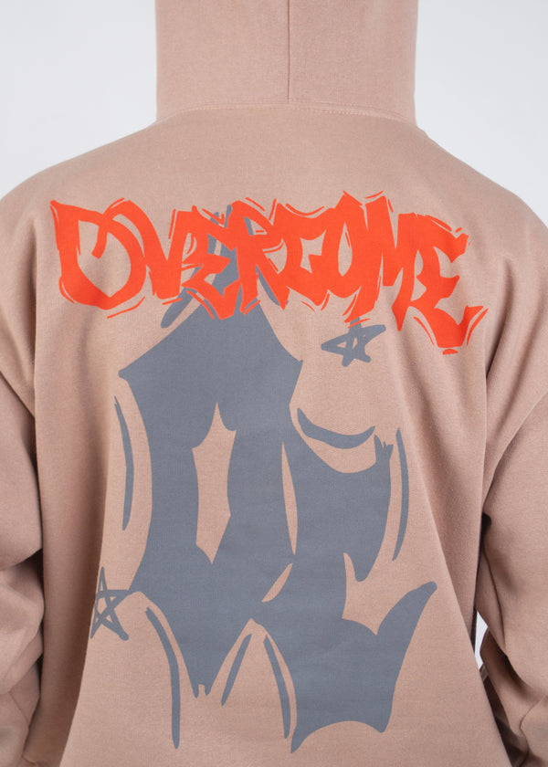 Moletom Overcome Canguru Street Style Bege