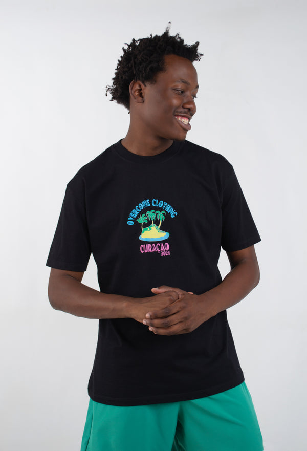 Camiseta Overcome x Gabi Weekend "Paradise" Preta