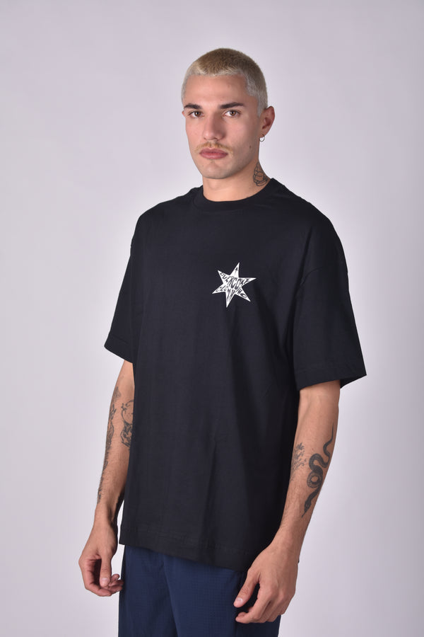 Camiseta Overcome Oversized Deformed Preta