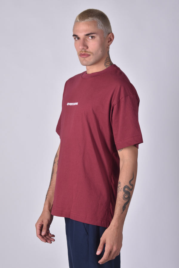 Camiseta Overcome Oversized New Basic Bordô