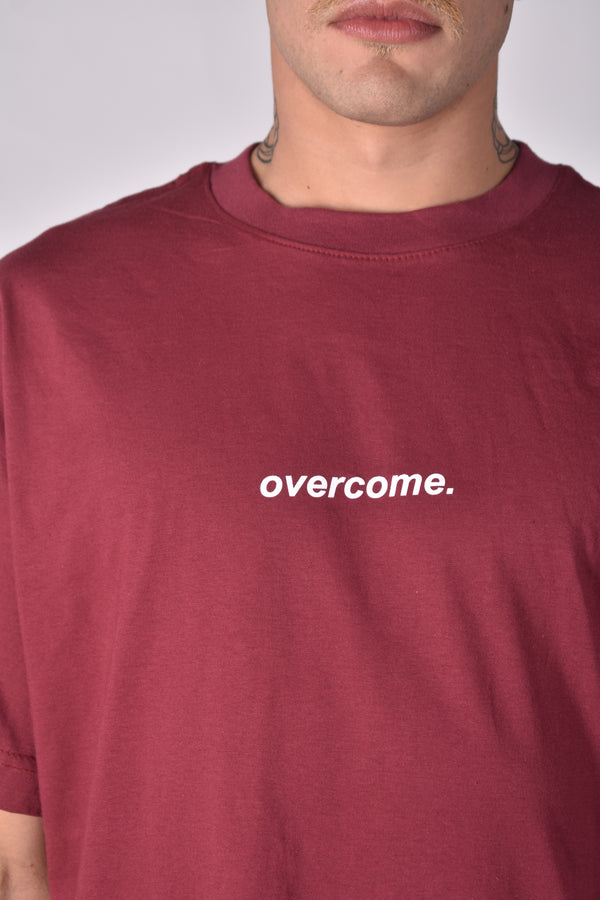 Camiseta Overcome Oversized New Basic Bordô