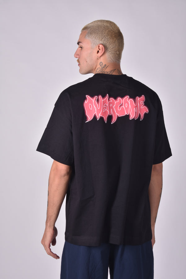 Camiseta Overcome Oversized Bounce Vice Preta