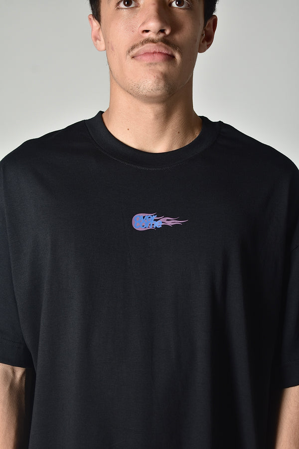 Camiseta Overcome Flame Ball Preta