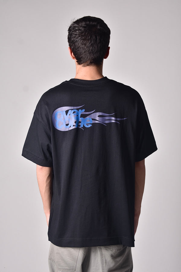 Camiseta Overcome Flame Ball Preta