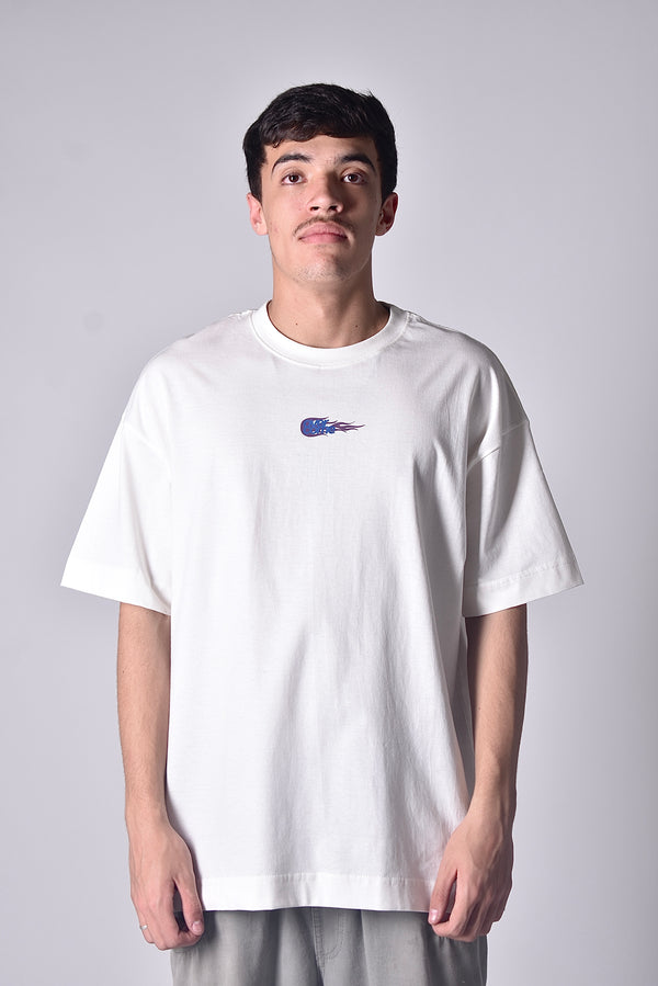 Camiseta Overcome Flame Ball Off White