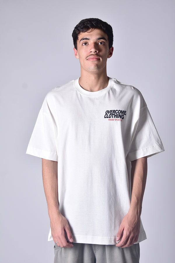 Camiseta Overcome Save The Date Off White