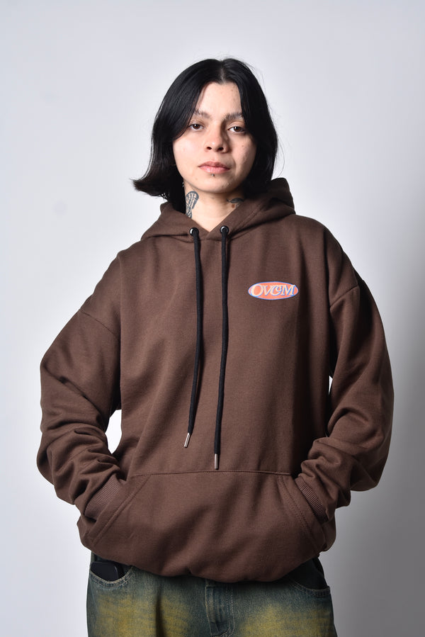 Moletom Overcome Canguru OVCM Vintage Marrom