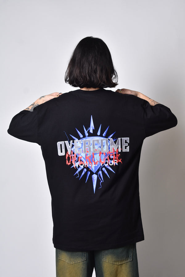 Camiseta Overcome Oversized Diamond Preta