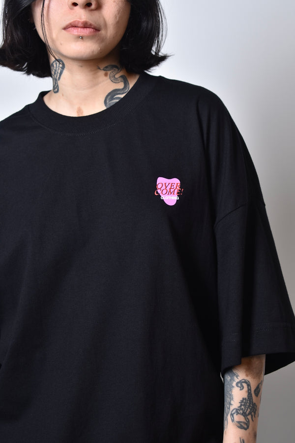 Camiseta Overcome Oversized Form Preta