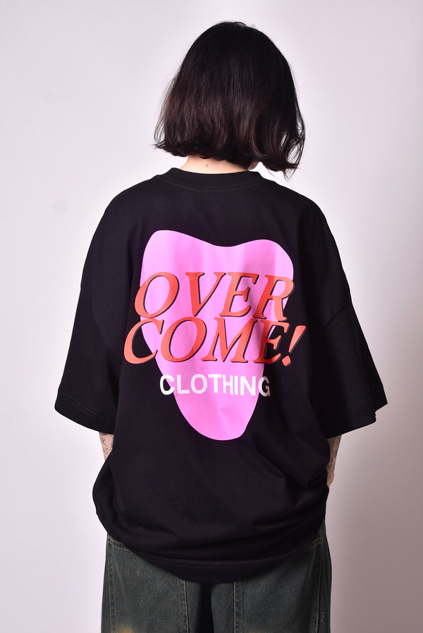 Camiseta Overcome Oversized Form Preta