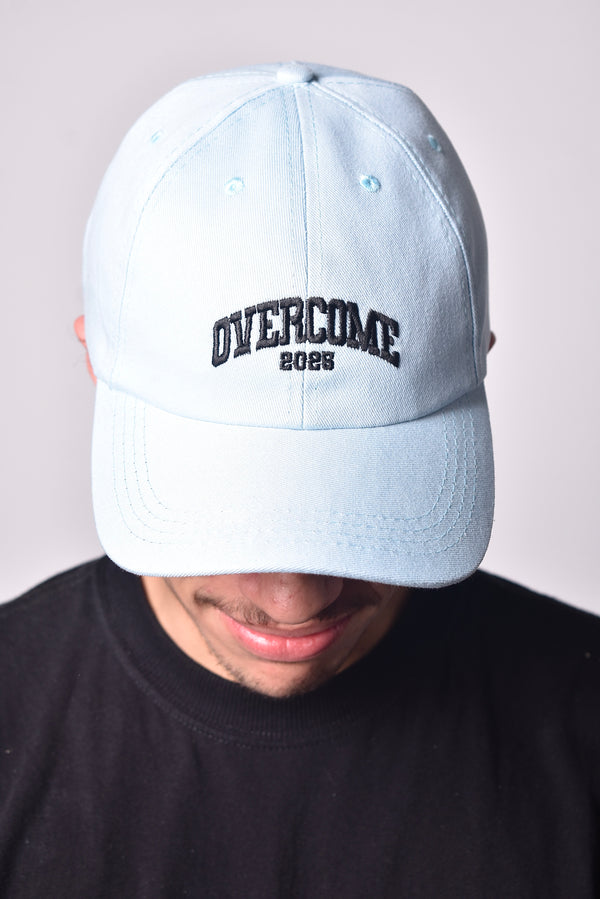 Boné Dad Hat Overcome "Overcome 25" Azul Bebe