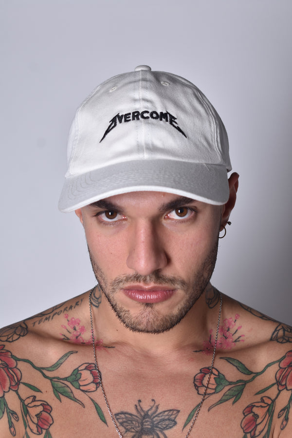 Boné Dad Hat Overcome Metallic Off White
