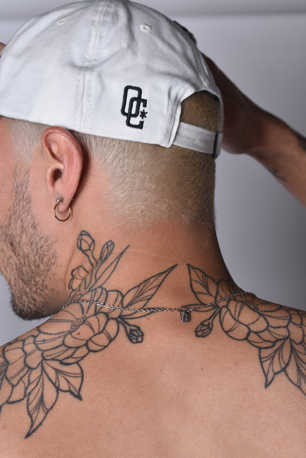 Boné Dad Hat Overcome Metallic Off White