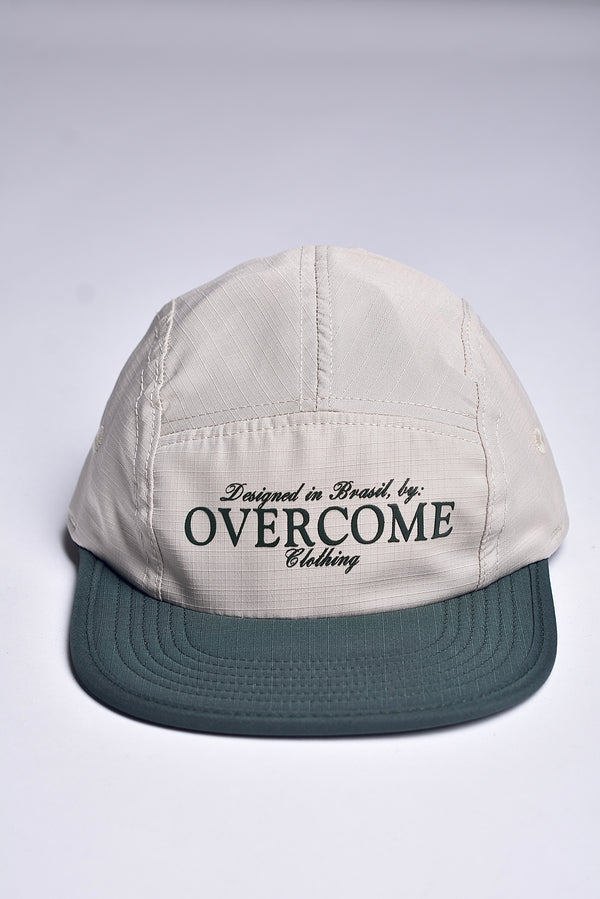 Boné 5 Panel Overcome Brazilian Bege/Verde