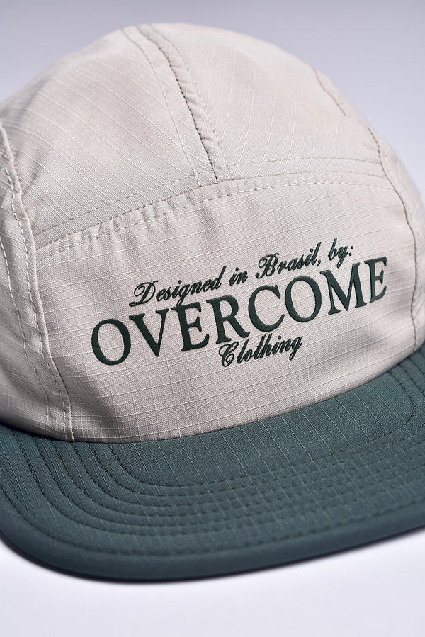 Boné 5 Panel Overcome Brazilian Bege/Verde