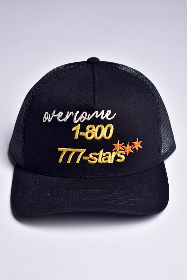 Boné Trucker Overcome 777 Preto
