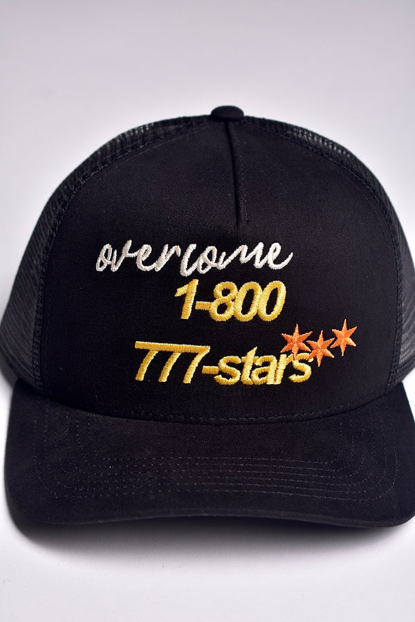 Boné Trucker Overcome 777 Preto