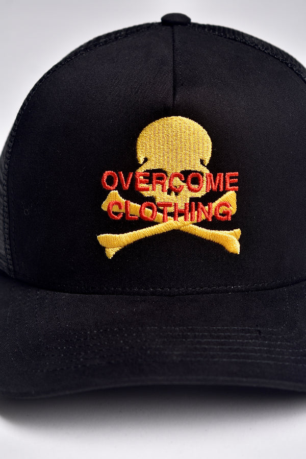 Boné Trucker Overcome Overskull Preto