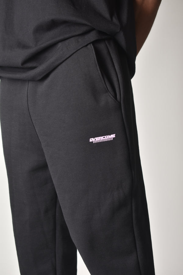 Calça Moletom Overcome Domination Smile Preta