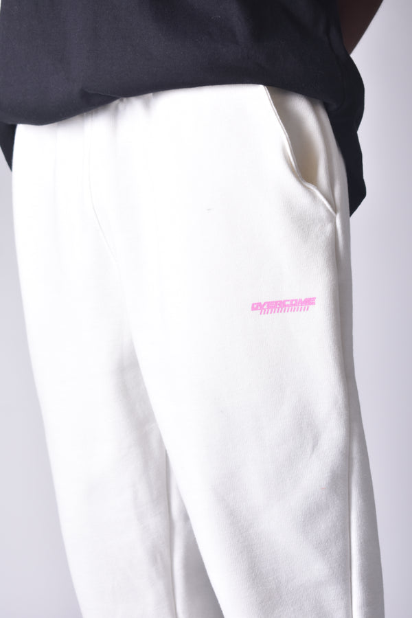 Calça Moletom Overcome Domination Smile Off White