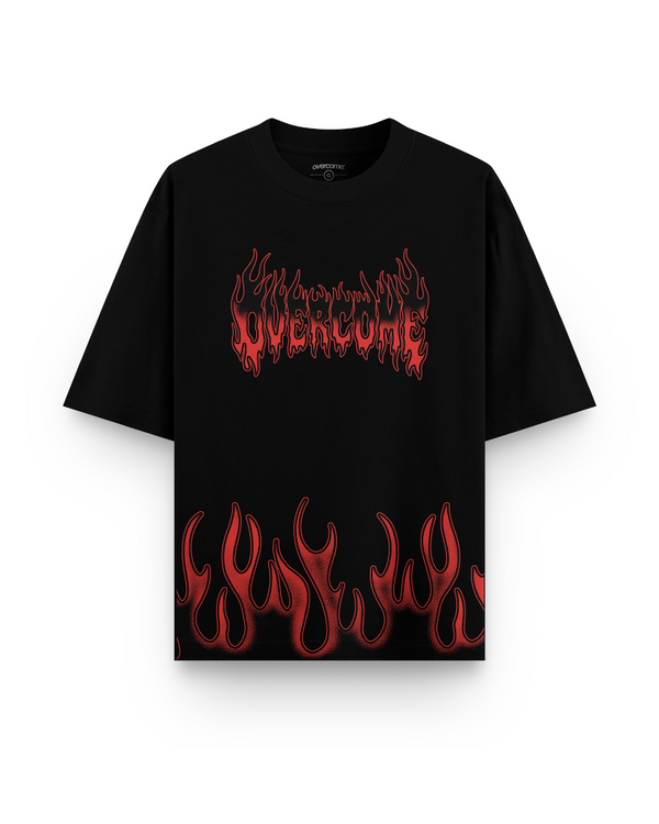 Camiseta Overcome Oversized Blazing Core Preta-001