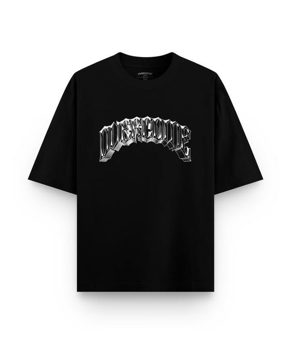 Camiseta Overcome Oversized Iron Creed Preta-001