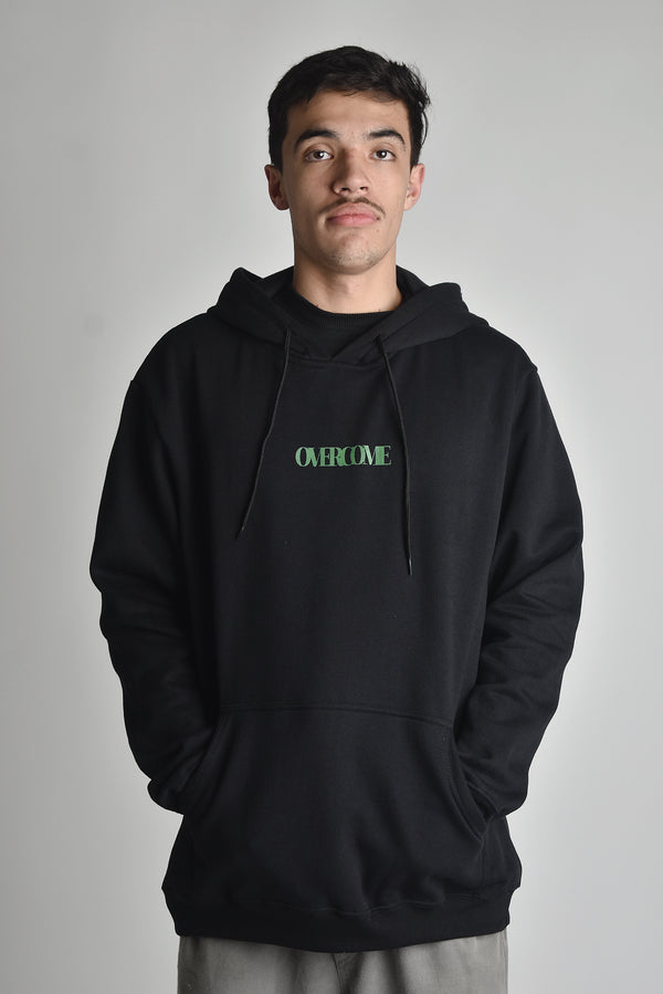 Moletom Overcome Canguru Subscript Preto/Verde